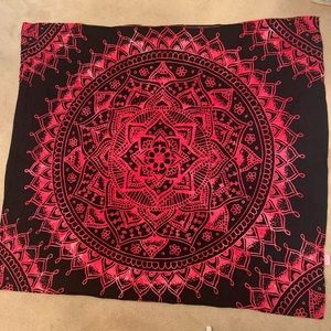 Black and Pink Tapestry